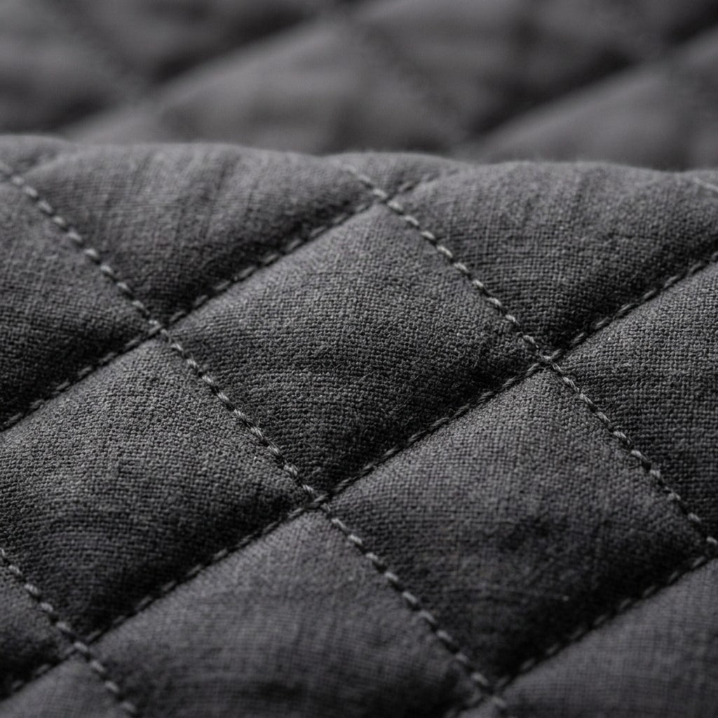 Brivos Quilted Cotton Oven Mitts 2-Pack 13 in Charcoal