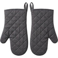 Brivos Quilted Cotton Oven Mitts 2-Pack 13 in Charcoal