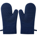 Brivos Silicone Grip Oven Mitt Set 2-Pack 12 in Navy